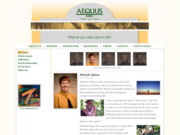 Aequus website image 2