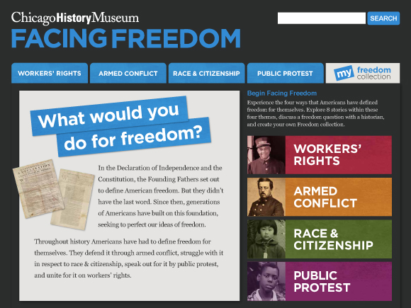 CHM Facing Freedom Home Page