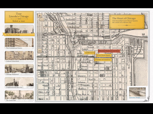 'Visit Lincoln's Chicago' Kiosk 1