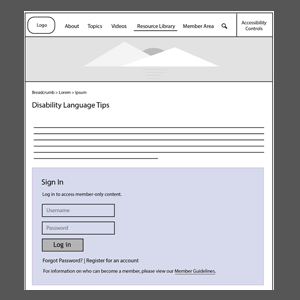 Image showing an example of a wireframe