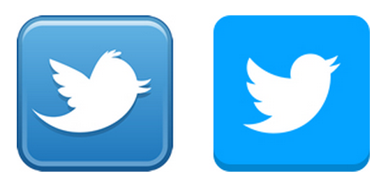 screenshot comparing new and old tweet icon