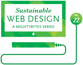 sustainable web design green computer graphic