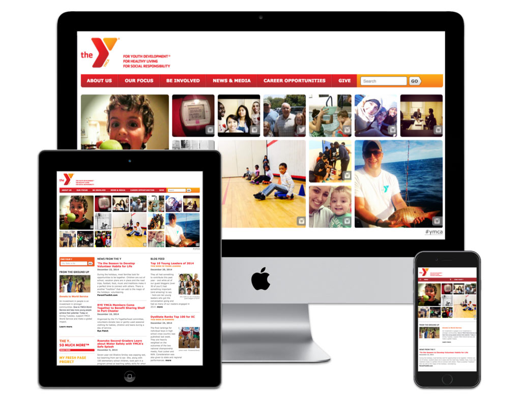 The mobile-friendly YMCA website 