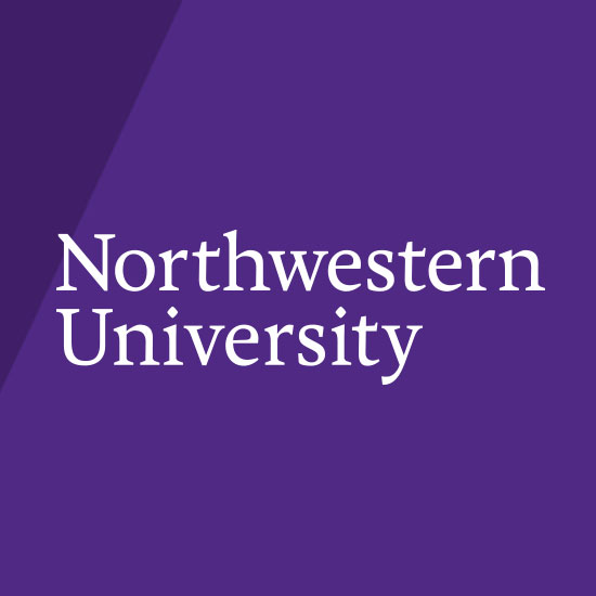 Northwestern University logo on Purple background