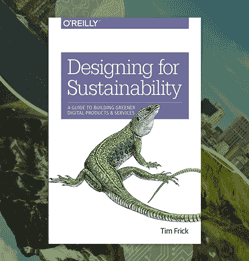 Designing for Sustainability book cover aside graphic of the juxtaposition concerning nature and technology