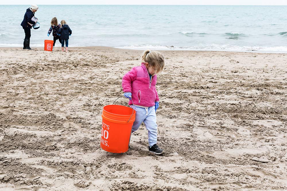 An Adopt a Beach cleanup