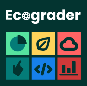 Ecograder logo with illustrated icons