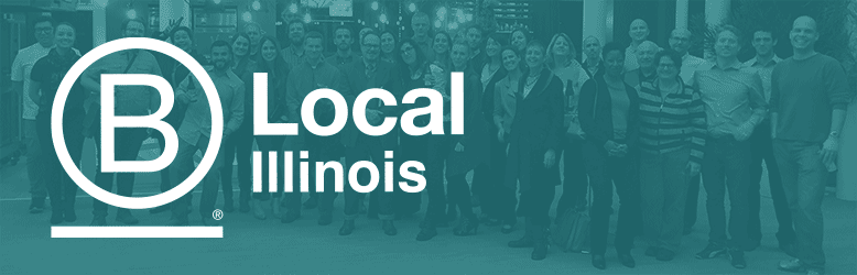 B Local Illinois banner with logo