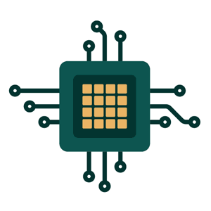 illustration of a computer chip