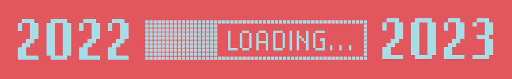 illustration of a loader bar loading 2022 into 2023
