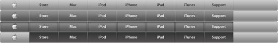 screenshot of apple css sprite