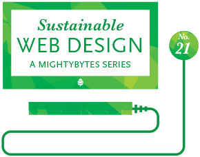 sustainable web design series graphic