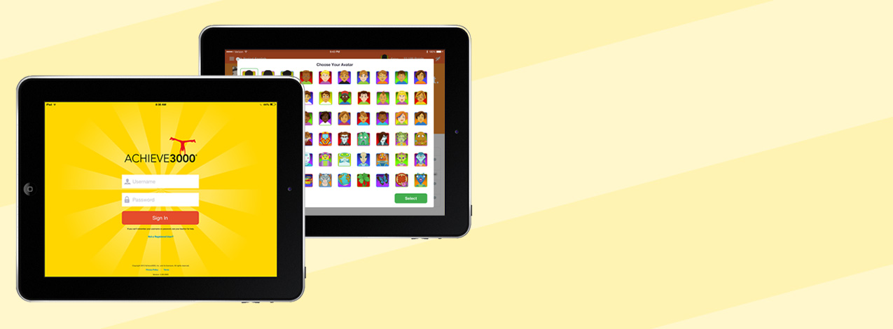 Achieve3000 iPad App Redesign