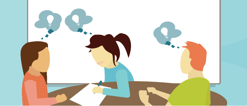 Digital marketing brainstorming session