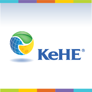 KeHE logo on white background with color blocks