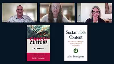 Thumbnail from webinar on climate communications