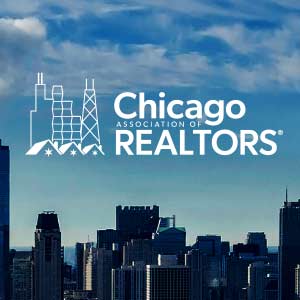 Skyline with Chicago Association of Realtors logo